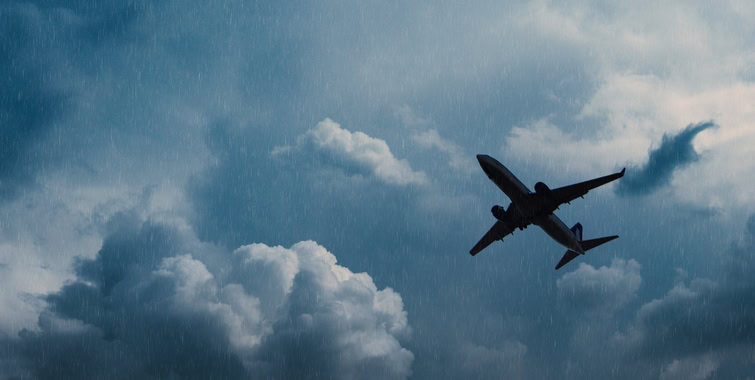 turbulencia em voo